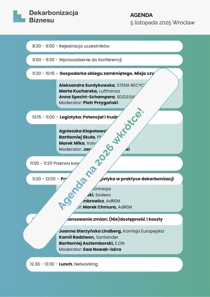 Agenda wydarzenia
